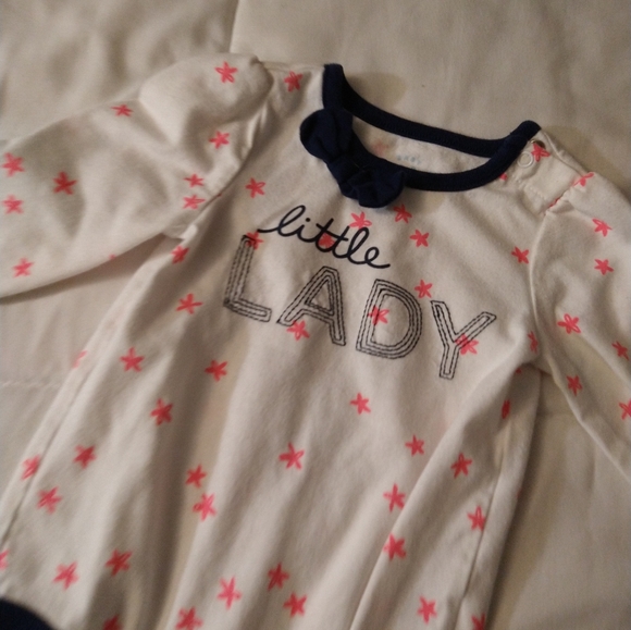 6/$15 Size 3-6 M Cat & Jack long sleeve bodysuit onesie - Picture 3 of 12